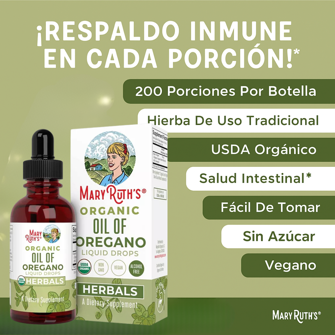Aceite de Orégano Premium 100% Orgánico - 60% Carvacrol Concentrado Refuerza tu sistema inmune con la medicina ancestral que usan millones de personas en el mundo