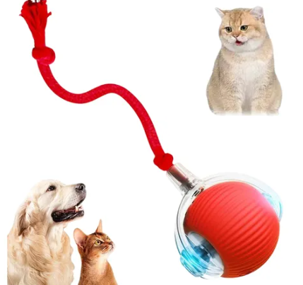 🐾 Pelota Interactiva Recargable USB para Gatos y Perros.