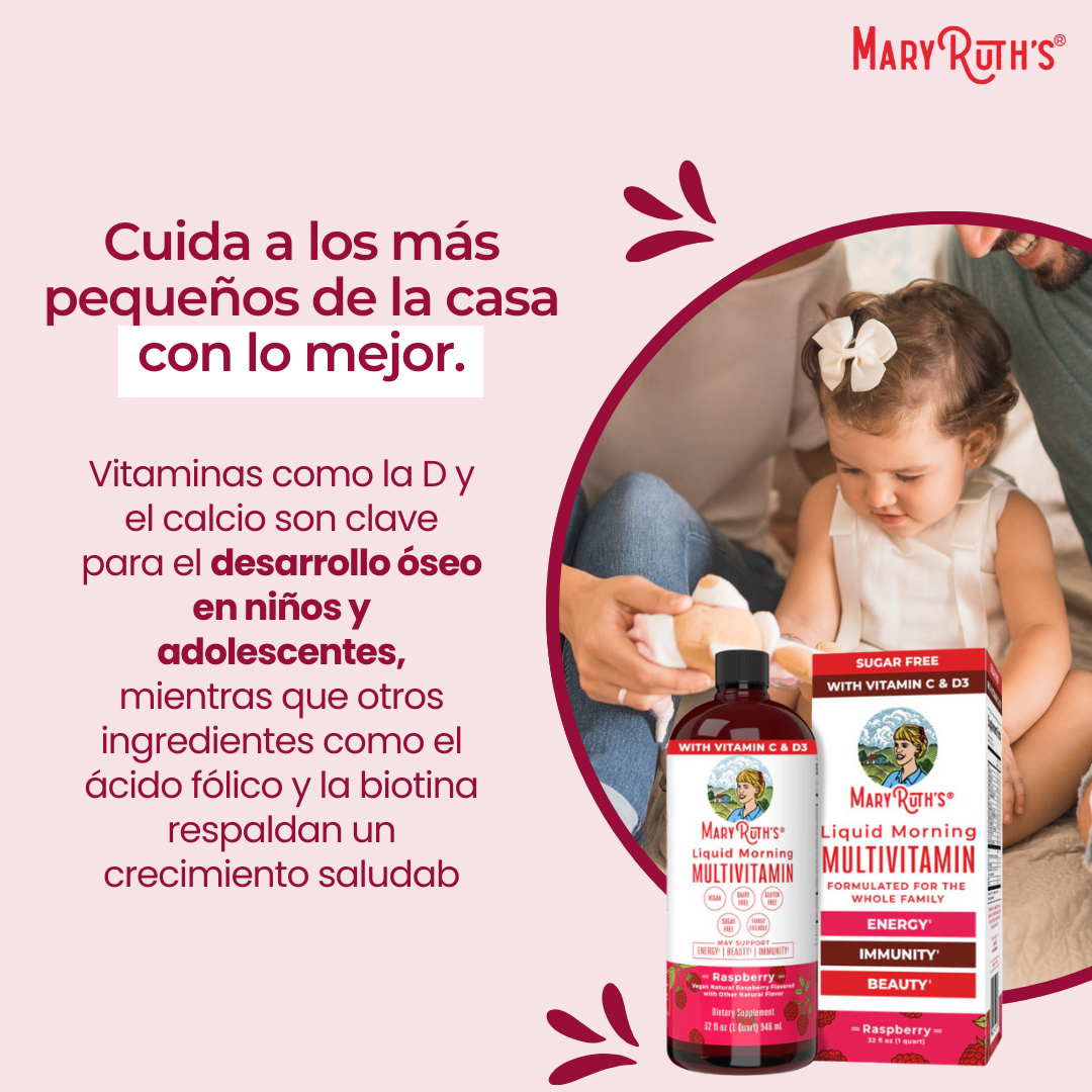M A R Y R U T H ' S R A S P B E R R Y El Multivitamínico Líquido que Tu Cuerpo Estaba Pidiendo